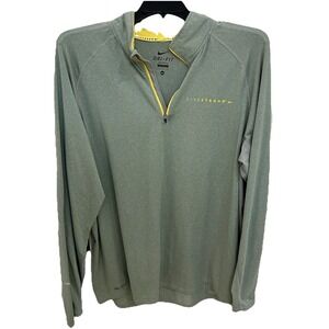 Nike Livestrong Dri-FIT 1/4 Zip Pullover In Gray. Size XL‎ Men's EUC